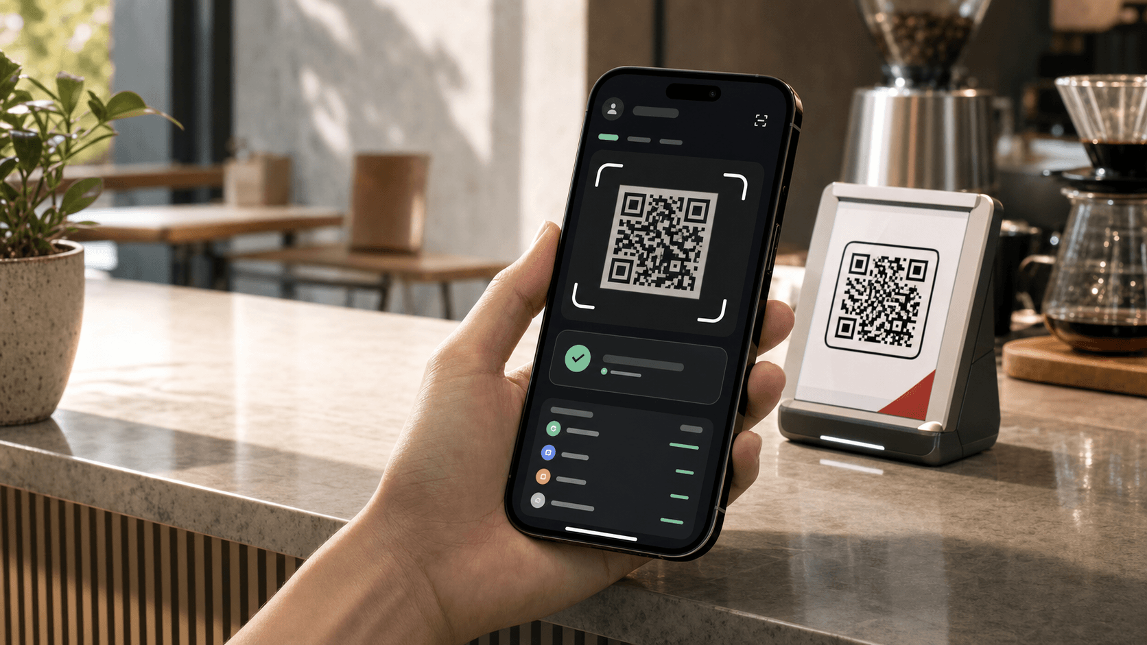 Приложение ADAPAY сканирует местный QR-код