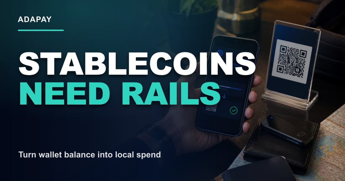 Стейблкоины для местных QR-платежей: практический стек для экспатов - Стейблкоинс нужны рельсы Миниатюра ADAPAY Open Graph