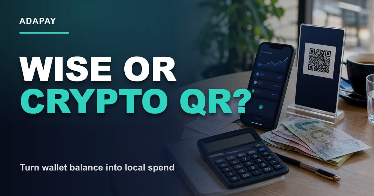 Мудрые и крипто-QR-платежи: что дешевле для экспатов? - Мудрый или крипто-QR? Миниатюра открытого графика ADAPAY