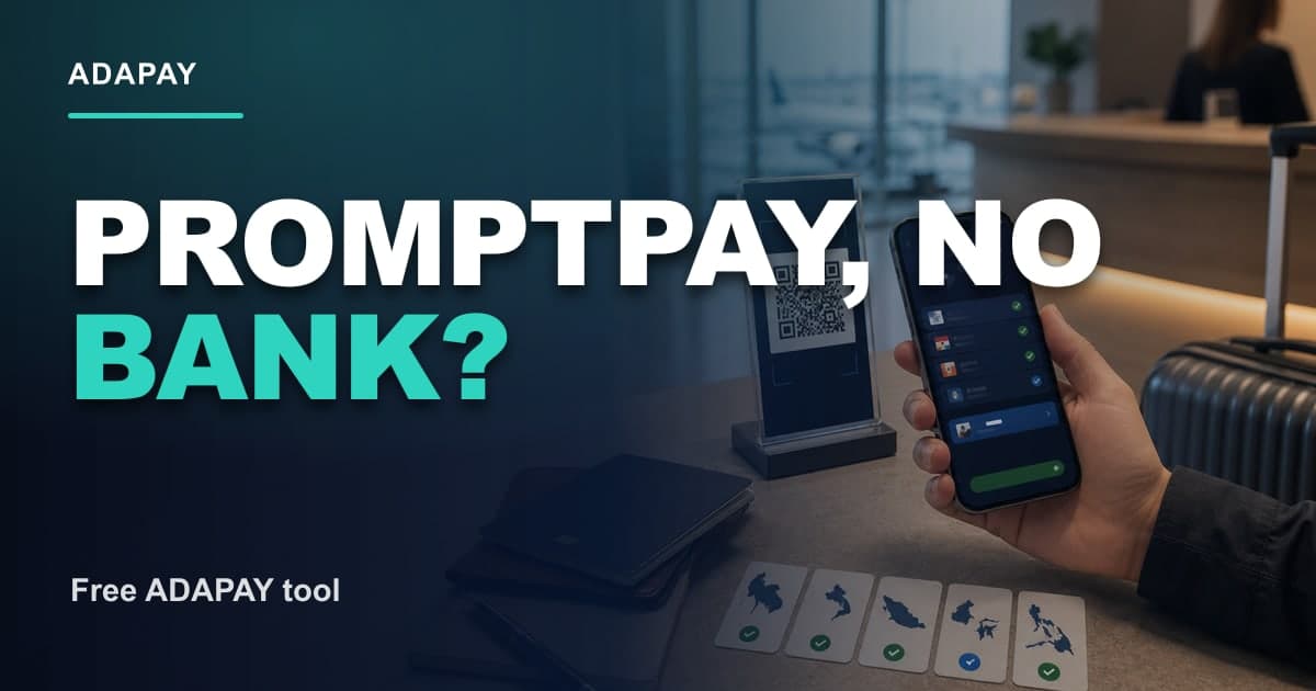 PromptPay без проверки счета в тайском банке - PromptPay, нет банка? Миниатюра открытого графика ADAPAY